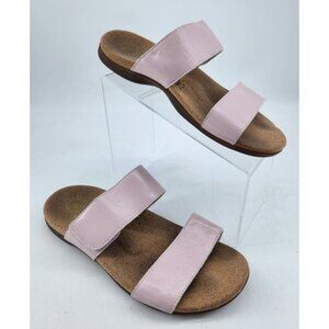 Revitalign Women's Size‎ 8.5 D Pink Double Strap Slip On Sandal Shoes Comfort